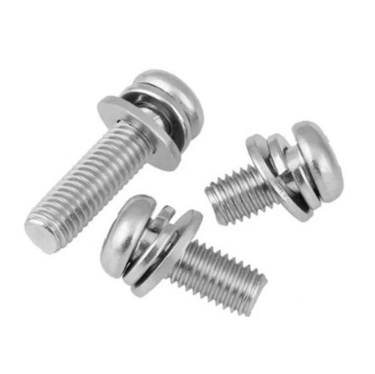 China Factory Flat Washer and Spring Washer Pan Head Machine Cross Screw Sems Screw Combined Screws 3
