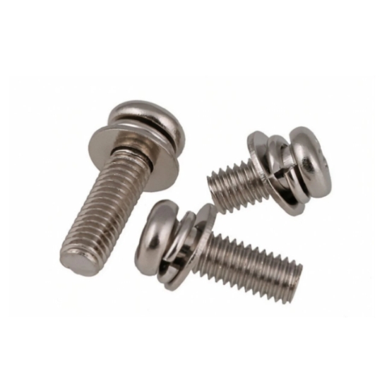 China Factory Flat Washer and Spring Washer Pan Head Machine Cross Screw Sems Screw Combined Screws 4