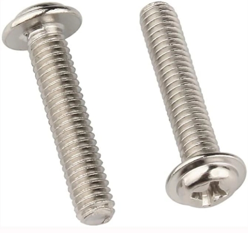 M4-0.7X20mm Pan Washer Head Phillips Machine Screws 304 Stainless Steel Metric Cross Head Screws Bolts Fastener Fully Threaded 3