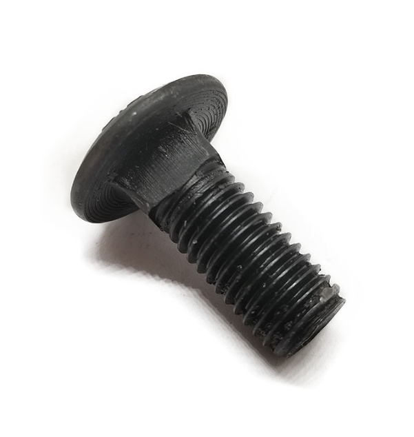 Black Cup Head Short Square Neck Carriage Bolt With Large Head 1