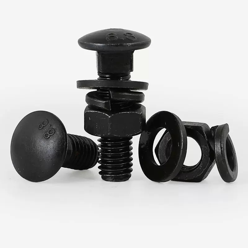 Grade 8.8 Carbon Steel Black Carriage Bolt 1