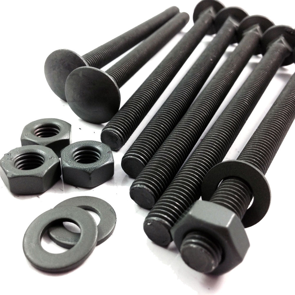 Grade 8.8 Carbon Steel Black Carriage Bolt 4