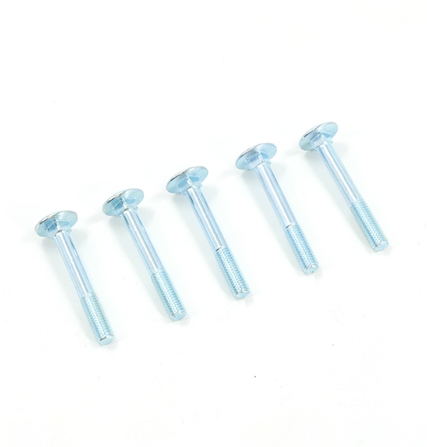 High Corrosion Resistance Zinc Plated Carriage Bolts Carbon Steel Half Thread 2