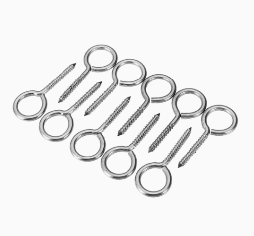 Aluminum Stainless Steel M2 M5 M8 M10 M12 M15 Sheep Eye Ring Head Galvanized Screw Eye Bolt 1