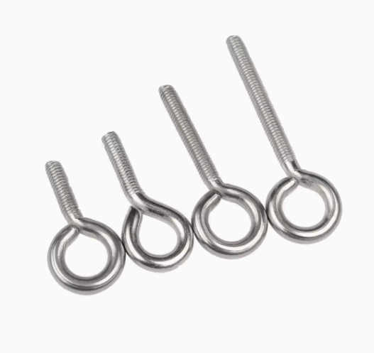 Aluminum Stainless Steel M2 M5 M8 M10 M12 M15 Sheep Eye Ring Head Galvanized Screw Eye Bolt 3