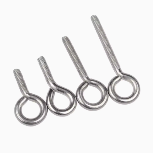 Aluminum Stainless Steel M2 M5 M8 M10 M12 M15 Sheep Eye Ring Head Galvanized Screw Eye Bolt 4