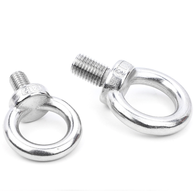 Factory Price SS304 SS316 Plain Eye Bolt Eye Screw 1