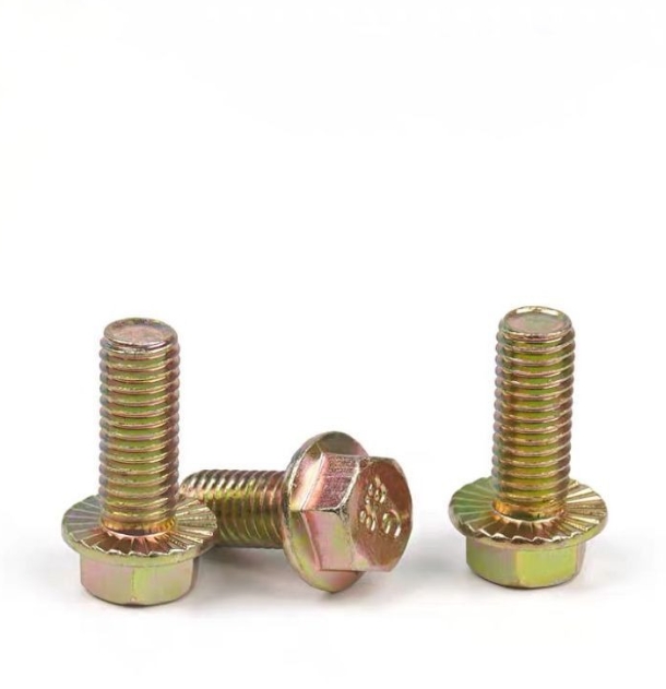 All Kinds of High Quality Carbon Steel Yellow Zinc Flange Bolt 1