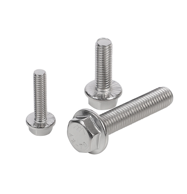 All Kinds of High Quality Flange Bolt Stainless Steel Plain SS304/316 1