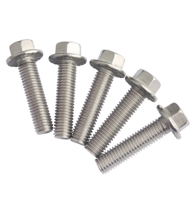 All Kinds of High Quality Flange Bolt Stainless Steel Plain SS304/316 3