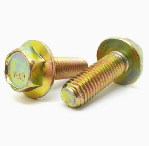 Color Zinc Plated High Tensile Strength Heat-Treated Grade 5/8/L9/B/8.8/10.9/12.9 Hexagon Flange Bolt 1