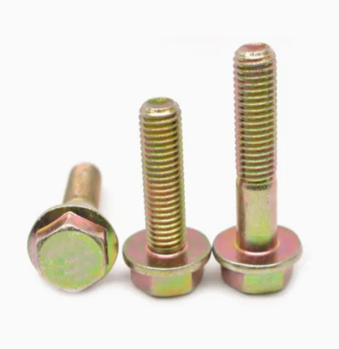 Color Zinc Plated High Tensile Strength Heat-Treated Grade 5/8/L9/B/8.8/10.9/12.9 Hexagon Flange Bolt 2