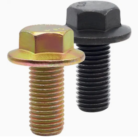 Color Zinc Plated High Tensile Strength Heat-Treated Grade 5/8/L9/B/8.8/10.9/12.9 Hexagon Flange Bolt 4