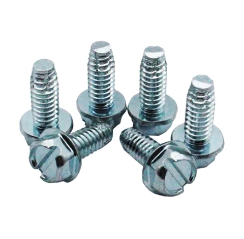 Factory customized zinc plated m2 m3 m4 m5 m6 hexagon bolt hex flange head slotted anti slip machine bolt 5