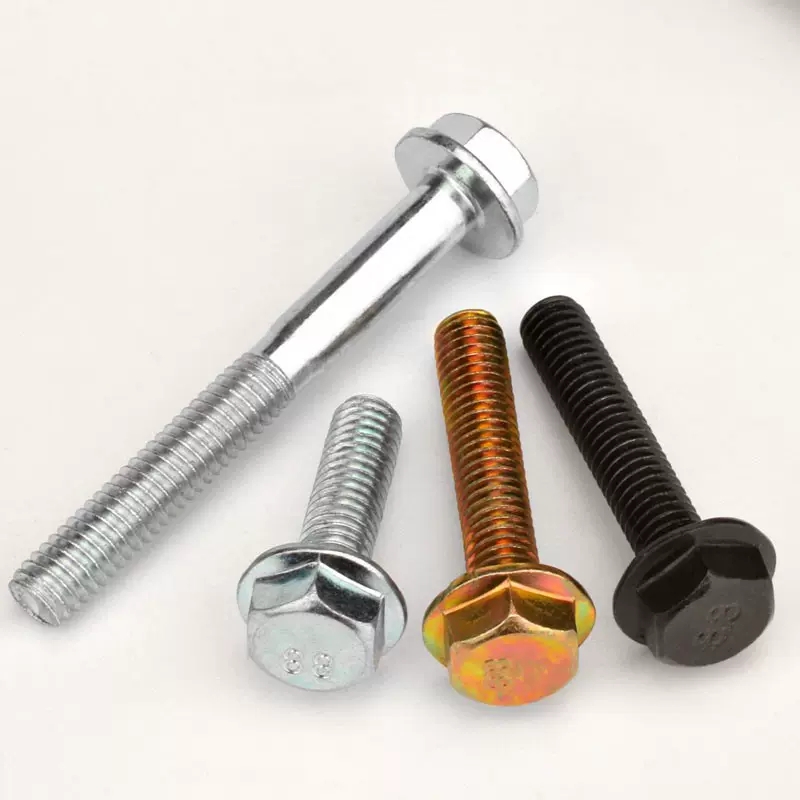 Factory Direct Sales Carbon Steel Galvanized Serrated Hexagonal Hexagon Head Flange Bolts 4