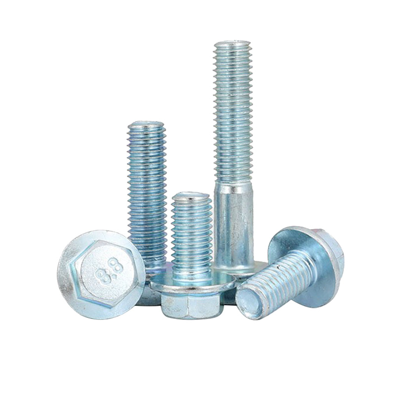 High Strength Carbon Steel Grade 4.8/8.8/10.9/12.9 ZINC Flange Carriage Bolts with Flange nut 1