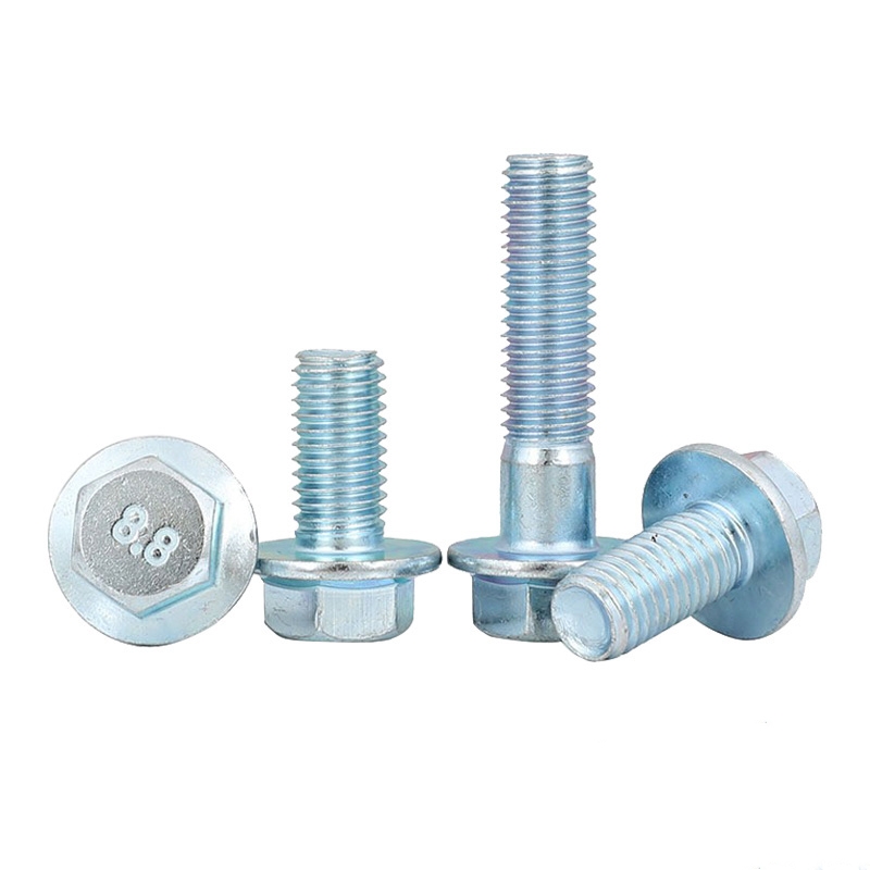 High Strength Carbon Steel Grade 4.8/8.8/10.9/12.9 ZINC Flange Carriage Bolts with Flange nut 2