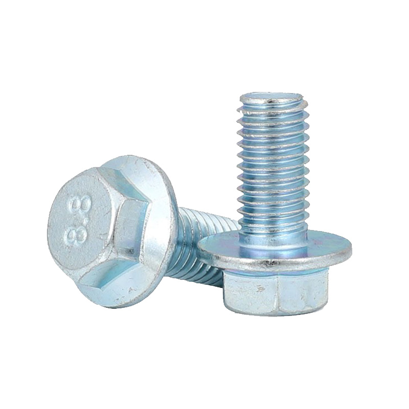 High Strength Carbon Steel Grade 4.8/8.8/10.9/12.9 ZINC Flange Carriage Bolts with Flange nut 3