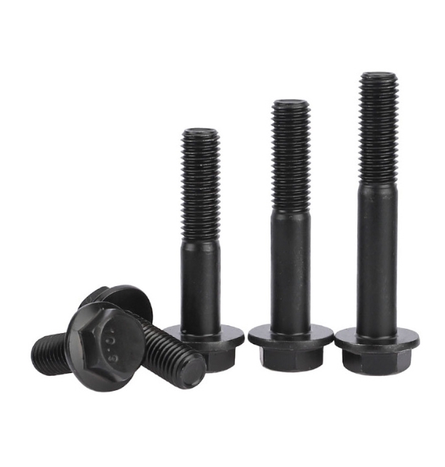 ISO4162 Factory Price Carbon Steel Full Thread Bolt and Nut Grade 8.8/10.9/12.9 Hex Flange Bolts 3