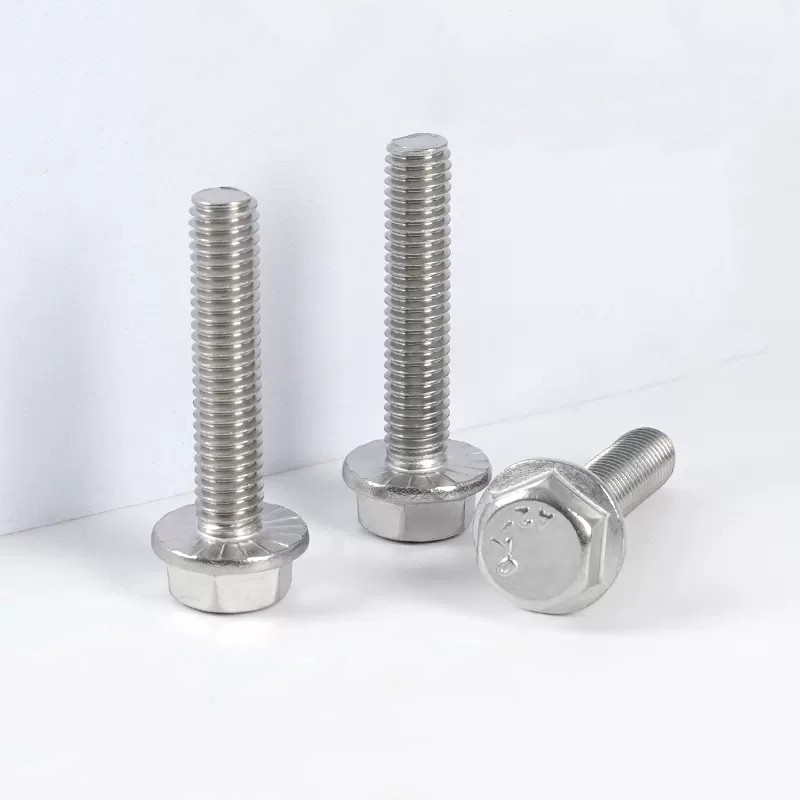 M6 M8 M10 M12 M14 M16 M20 stainless steel hex flange bolt a2 a4 flange hex head bolt din6921 hex flange bolt 5