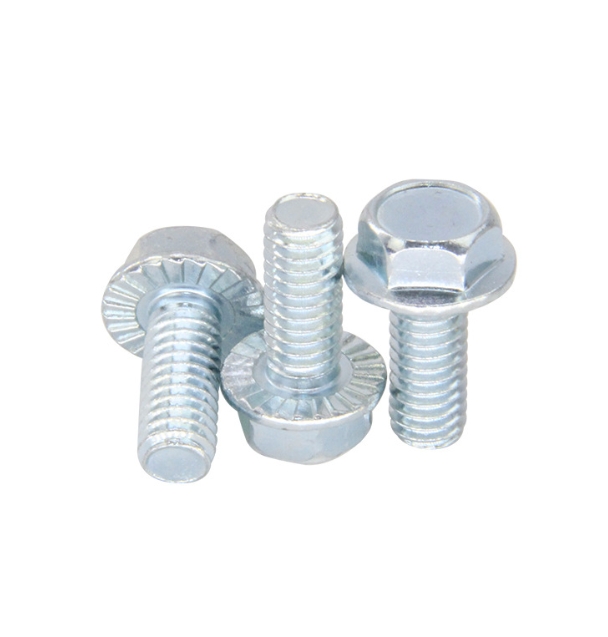 Manufacturing Carbon Steel Blue Zinc 8.8 10.9 12.9 Flange Bolt 3