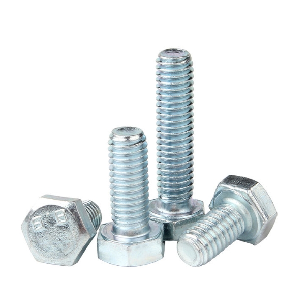 Hex Head Hexagon Bolt for Industrial Carbon Steel Blue Zinc Zinc Plated Available Samples 3