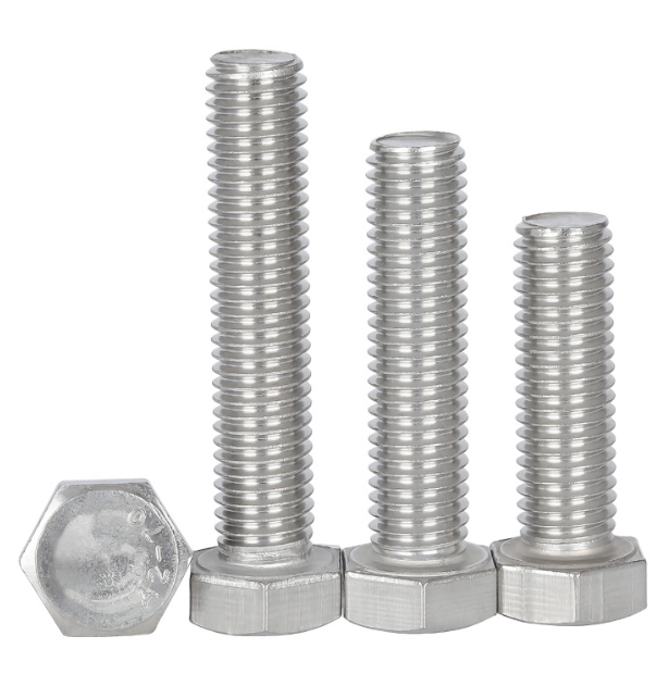 Professional Manufacturer High Quality DIN933 931 ASTM A193 B7 Alloy Steel 4140 42CrMo Zinc Plated Hex Bolt with Nut 2