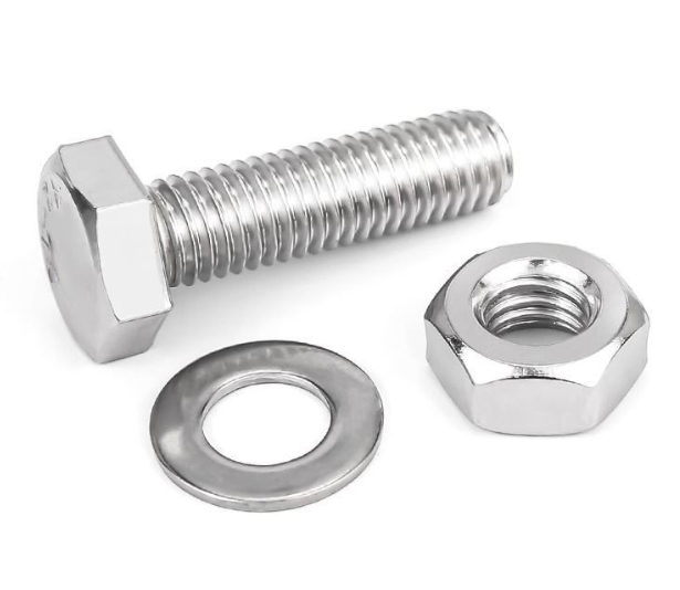 Professional Manufacturer High Quality DIN933 931 ASTM A193 B7 Alloy Steel 4140 42CrMo Zinc Plated Hex Bolt with Nut 3