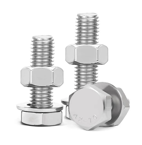 Professional Manufacturer High Quality DIN933 931 ASTM A193 B7 Alloy Steel 4140 42CrMo Zinc Plated Hex Bolt with Nut 5