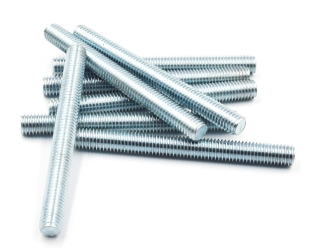 Color-Coded Zinc Plated Threaded Rods for Easy Size Identification Blue Zinc