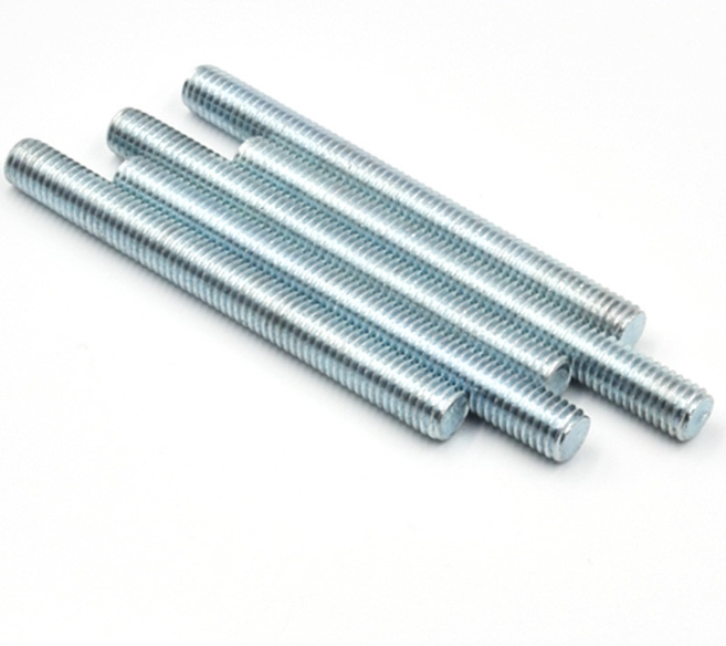 Color-Coded Zinc Plated Threaded Rods for Easy Size Identification Blue Zinc 1