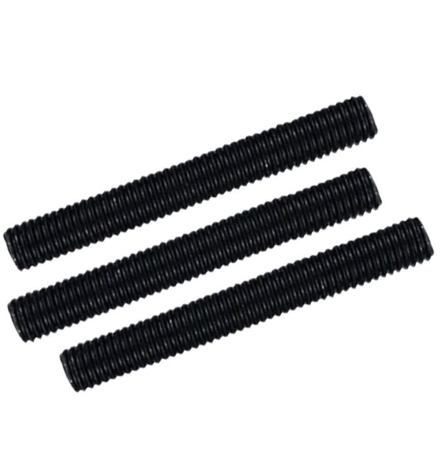 Matte Black Oxide Threaded Rods for Decorative Indoor Use 1