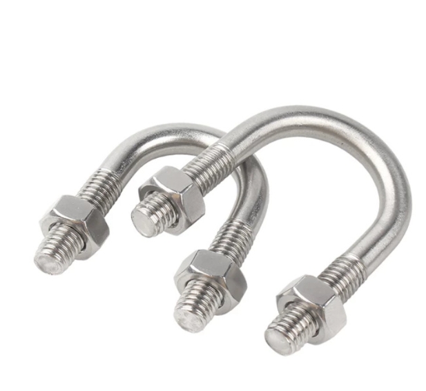 304 Stainless Steel Truck U Bolt Pipe Clamp Bracket Bending Nuts and Bolts 1