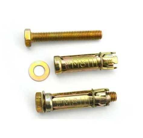 Carbon steel expansion bolt M6 M8 M10 M12 wedge anchor bolt 3pcs / 4 pcs shield fixed expansion rawl bolt 3