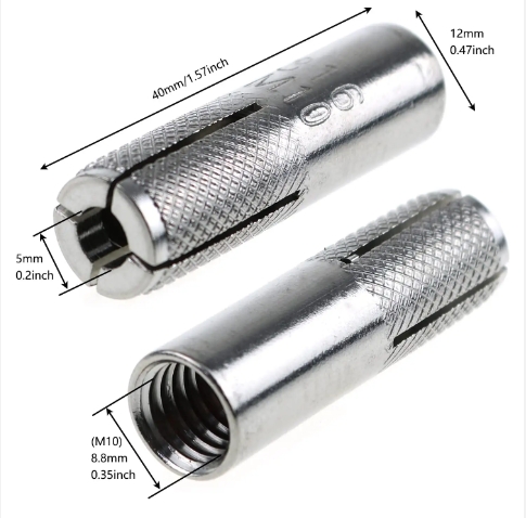 Professional Manufacturing Zinc Plated Customized Stainless Carbon Steel Drop In Anchors with Knurling 3