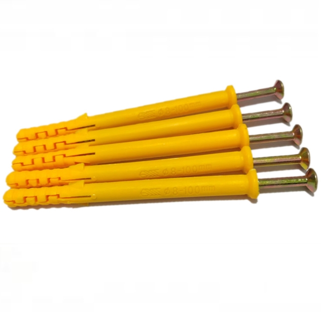 Wall Screw Plug Expansion Drywall Anchors Fish Shape Plastic Nylon 1