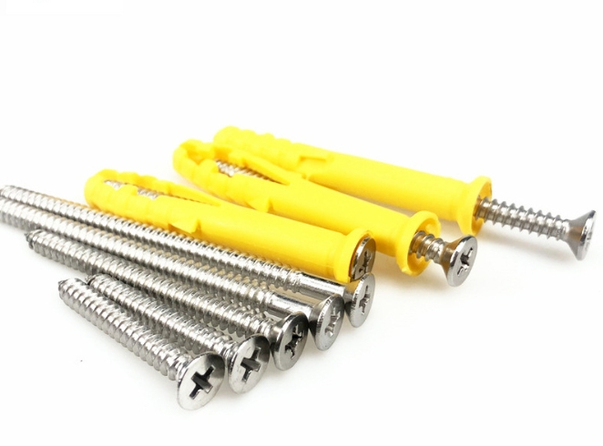 Wall Screw Plug Expansion Drywall Anchors Fish Shape Plastic Nylon 2