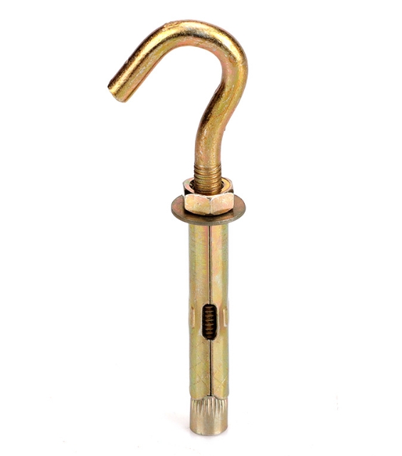 Concrete Sleeve Anchor Bolt M12x 60 G Type Sleeve Anchor Yellow Plated Fan Fixing J Type Hook Bolt Different Shape