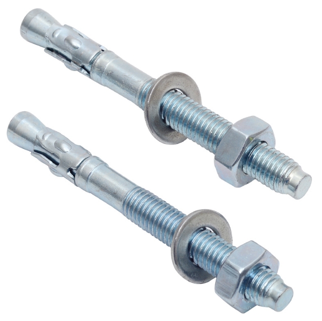 M12*100 Carbon Steel Zinc Plated M10*100 Expansion Wedge Anchor Bolts 12mm Size Sleeve Anchor DIN Standard for Granite 1