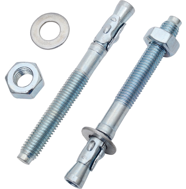 M12*100 Carbon Steel Zinc Plated M10*100 Expansion Wedge Anchor Bolts 12mm Size Sleeve Anchor DIN Standard for Granite 2
