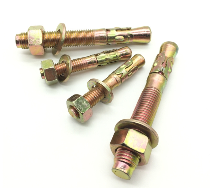 Through Bolts Anchor Bolt Expansion Anchor Carbon Steel Yellow Zinc 1