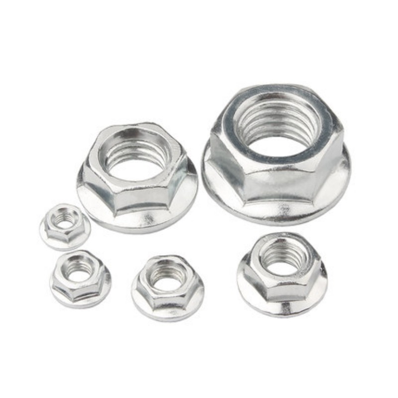 Grade 4.8 Zinc Plated Carbon Steel Flange Nut 1