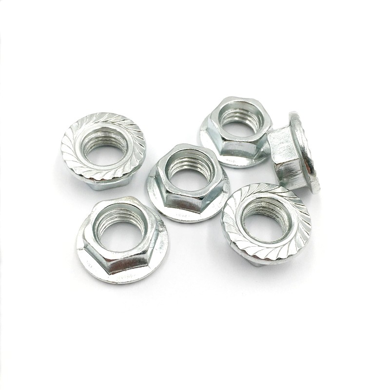Grade 4.8 Zinc Plated Carbon Steel Flange Nut 3