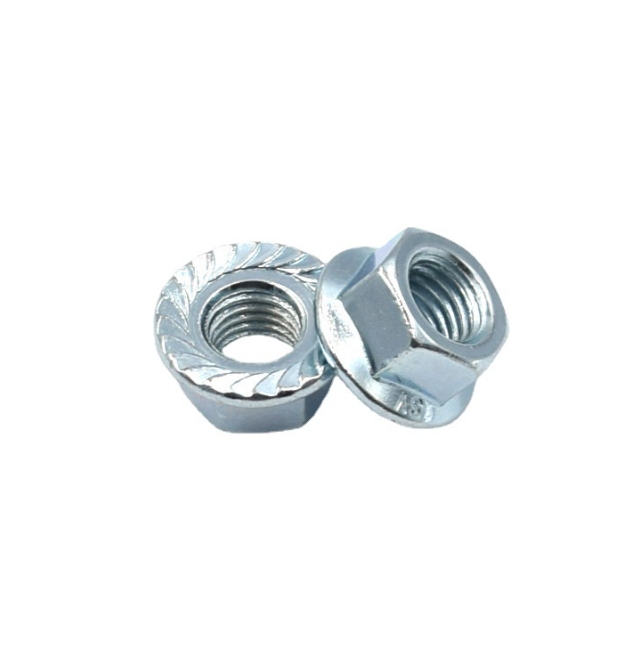 Widely Sold Fasteners Blue White Zinc HDG Chorme Different Size For Flange Nut 3