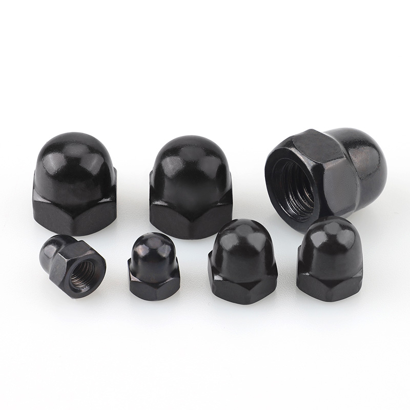304 Stainless Steel Black Hex Domed Cap Nut