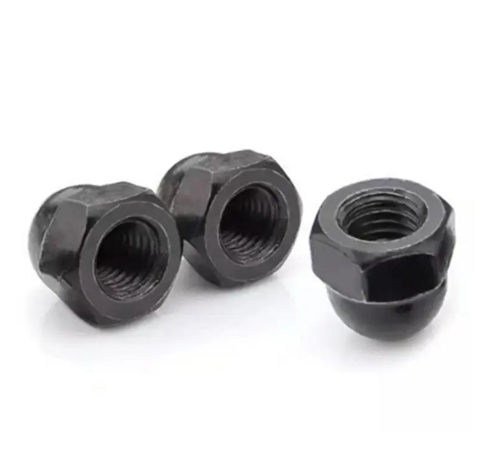 China Factory Wholesale Hex Dome Cap Nut Carbon Steel Black Oxide Hexagon Acorn Nuts Zinc Plated 2