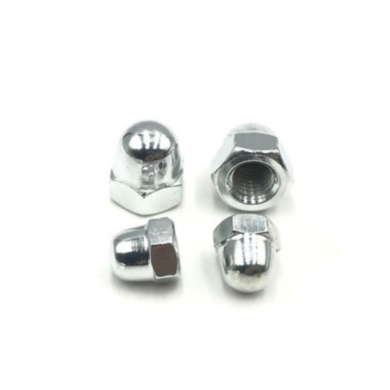 Grade 4.8 Zinc Plated Carbon Steel Hex Domed Cap Nut 3