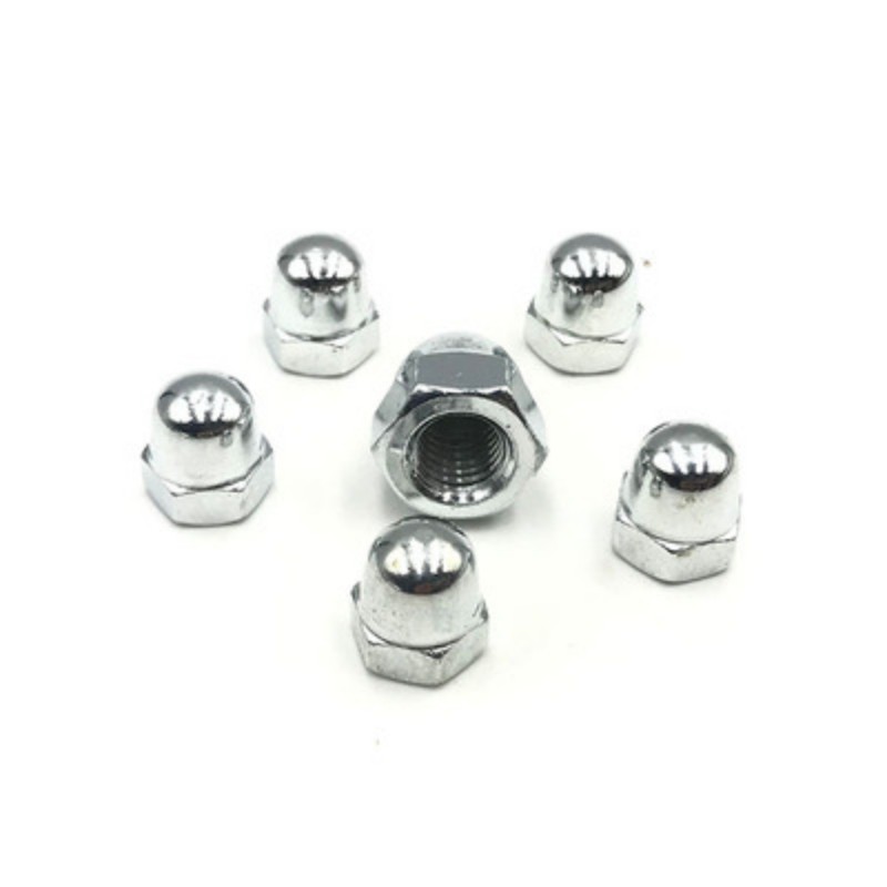 Grade 4.8 Zinc Plated Carbon Steel Hex Domed Cap Nut 4