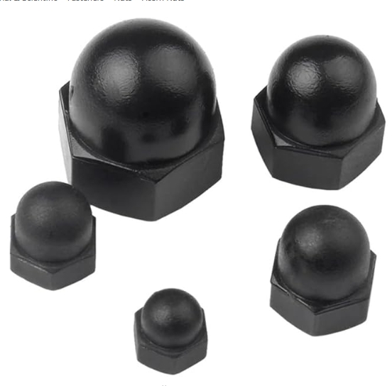 Plastic Nylon Hexagon Cap Domed Nut Hex Cap Nut 3