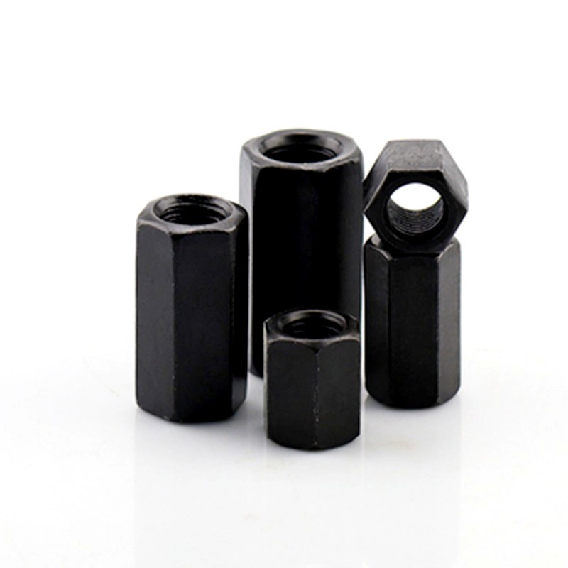 Grade 8.8 Black Carbon Steel Hex Long Nut 1